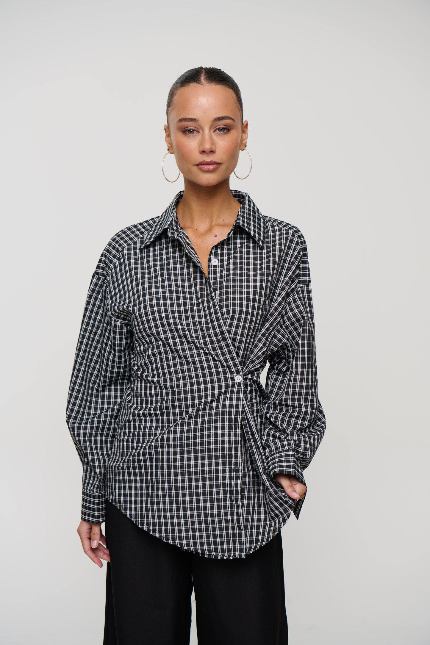 Cooper Shirt Black/White
