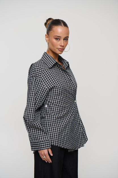 Cooper Shirt Black/White