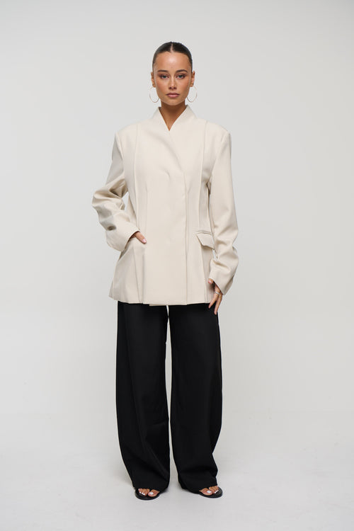 Lenia Blazer Stone