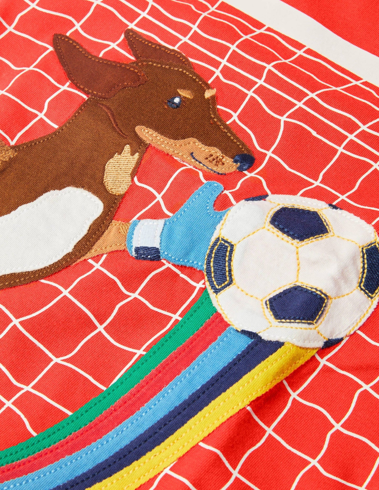 Activity Appliqué T-shirt-Rocket Red Sausage Dog