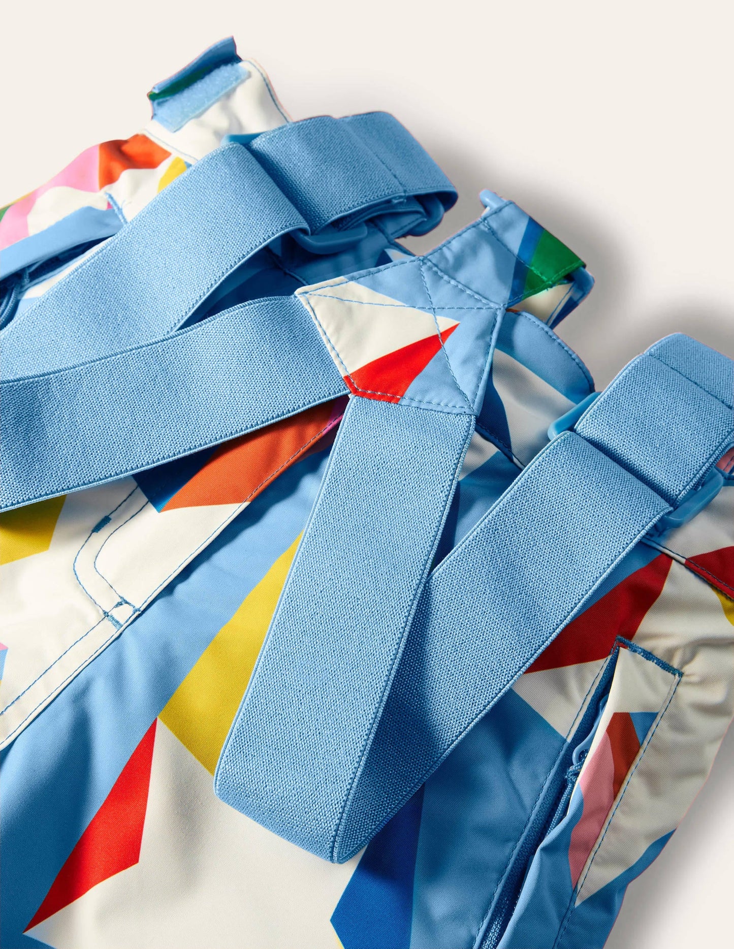 All-Weather Waterproof Pants-Surfboard Blue Rainbow Star