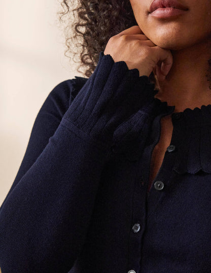 Abercorn Knitted Dress-Navy