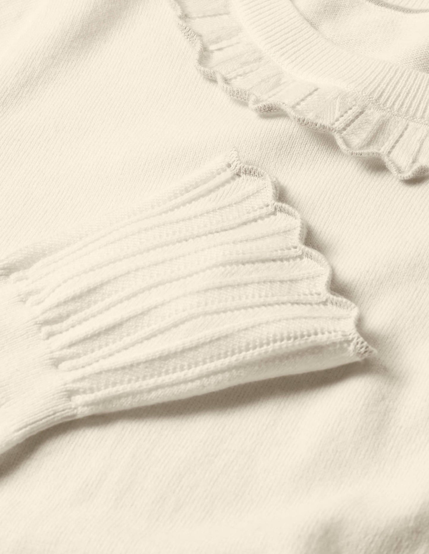Aimee Pointelle Sweater-Ivory