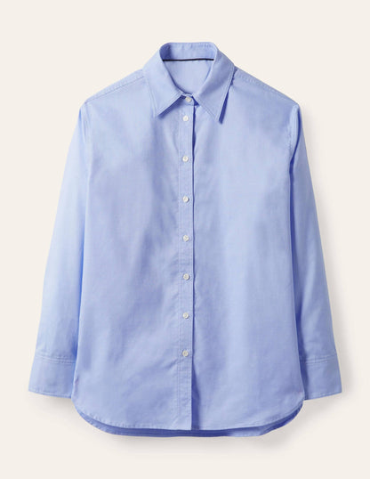 Agnes Oversized Shirt-Blue Oxford