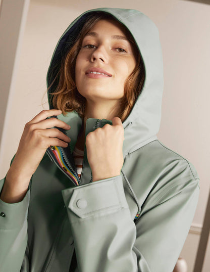 Bamburgh Raincoat-Sage/Navy