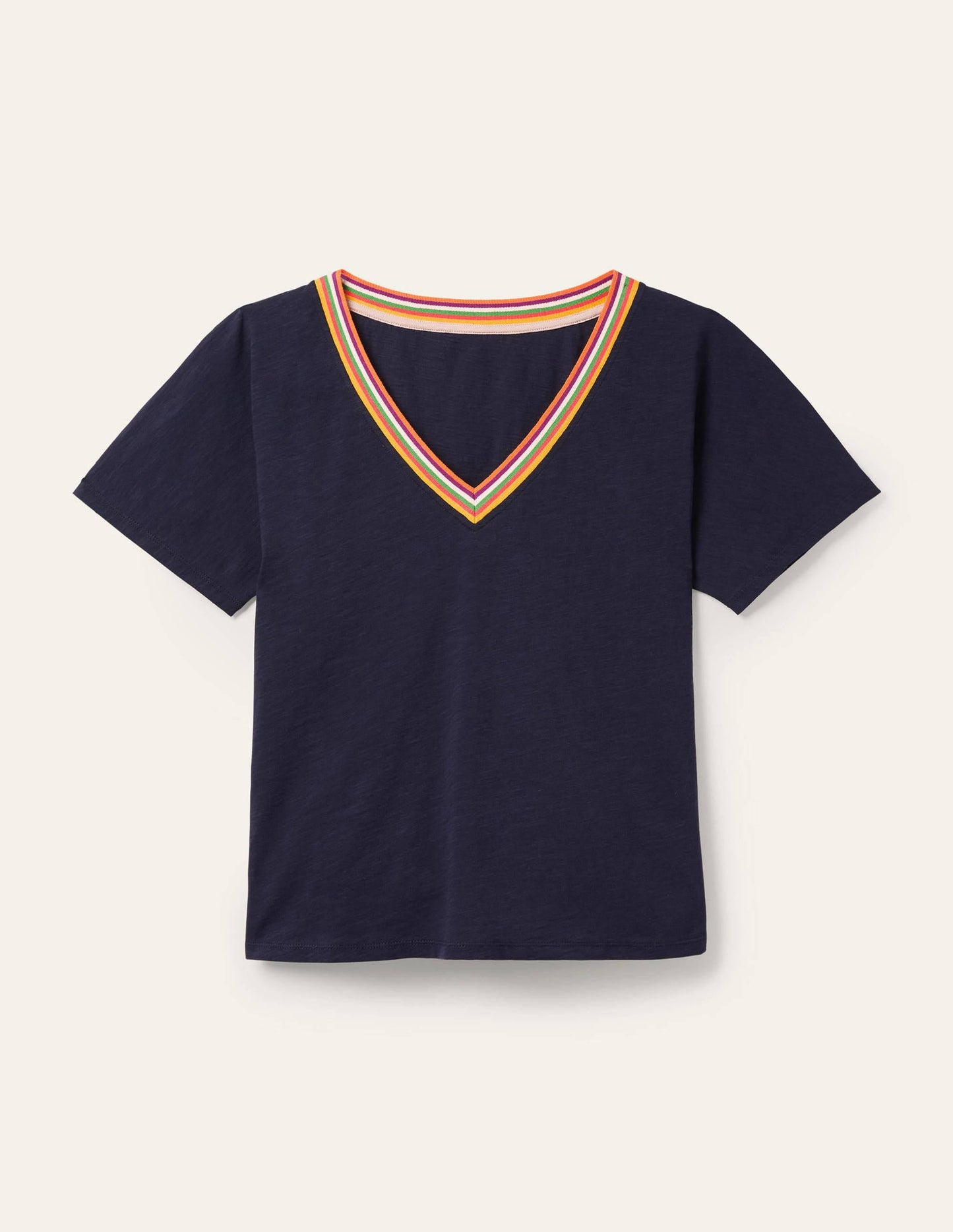 Beatrice Jersey Top-Navy