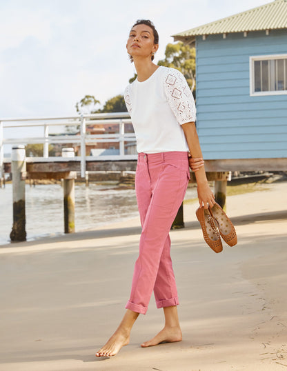 Abingdon Pants-Dusty Red