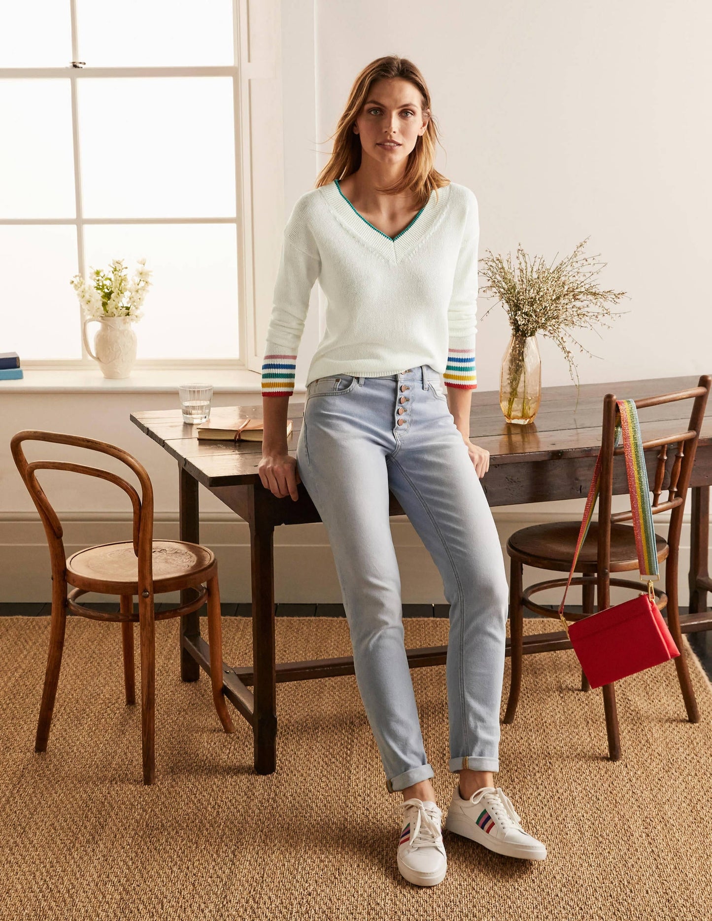 Bamburgh Relaxed Sweater-Ivory