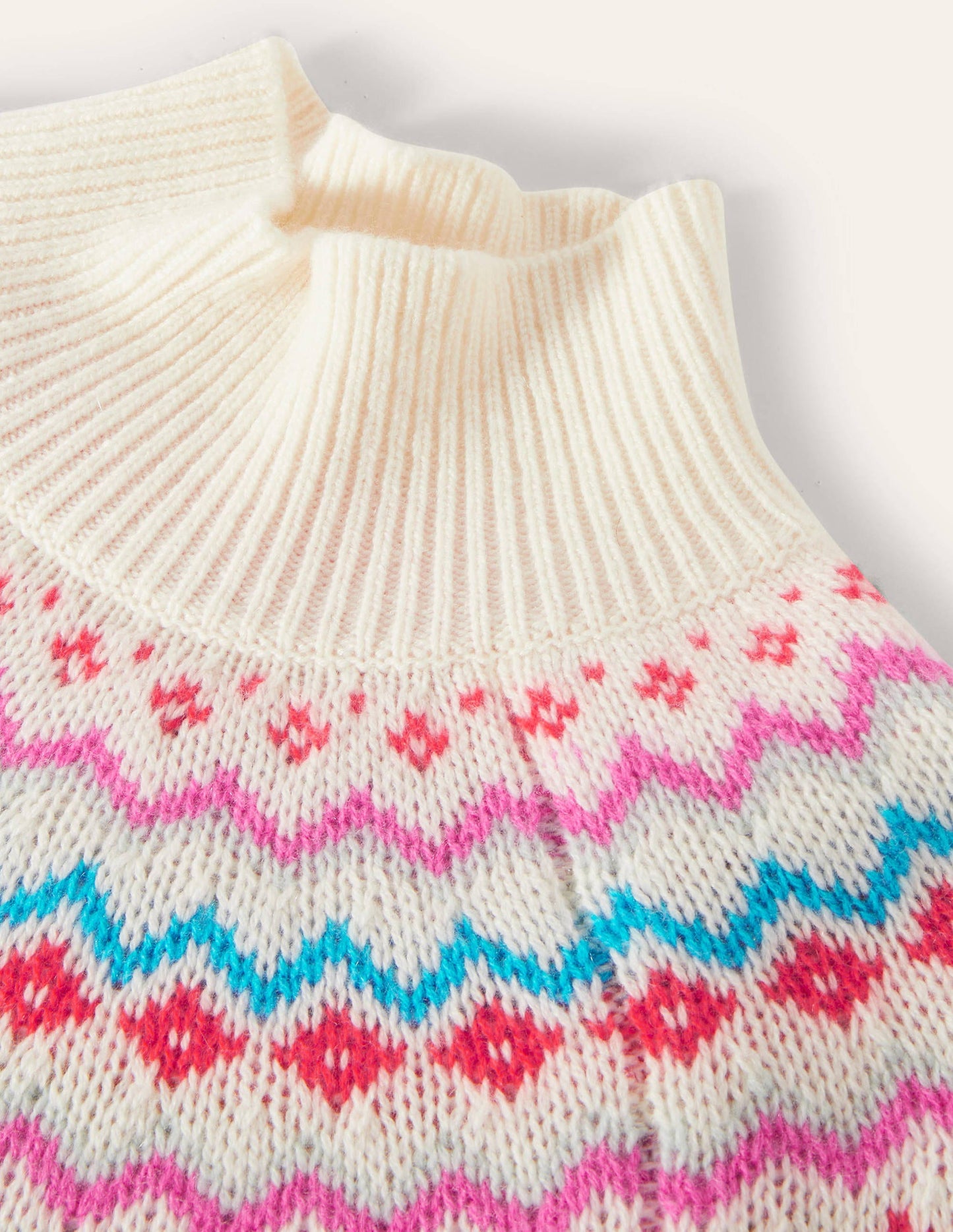 Anna Cashmere Sweater-Ivory Fair Isle