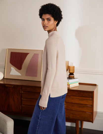 Anna Cashmere Sweater-Warm Ivory