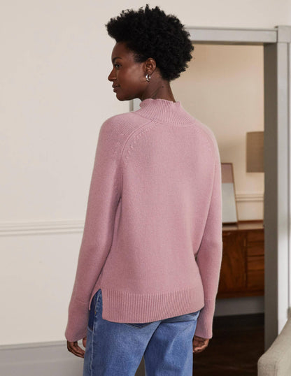 Anna Cashmere Sweater-Violet Purple