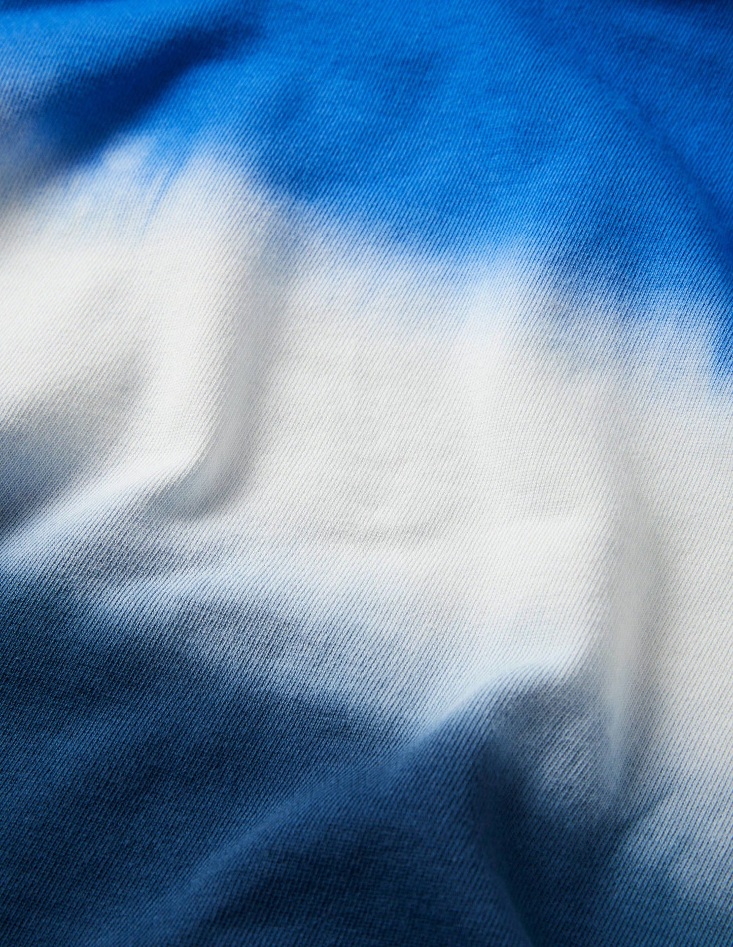 Appliqué Scene Sweatshirt-Blue Dip Dye