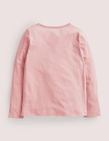 Appliqué Pop Out T-shirt-Provence Dusty Pink Kangaroo
