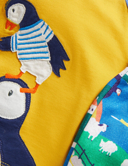 Appliqué Jersey Playset-Multi Coastal Scene