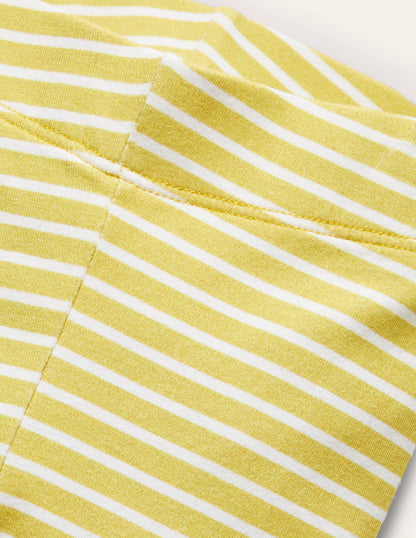Baby Leggings-Sweetcorn/Ivory