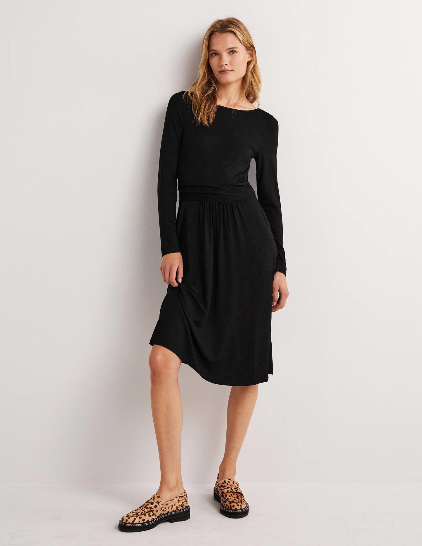 Abigail Jersey Dress-Black