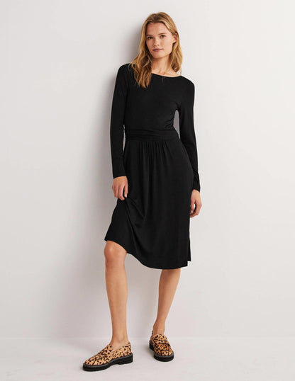 Abigail Jersey Dress-Black