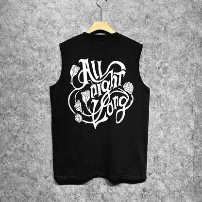 Amiri tank top morning glory printing