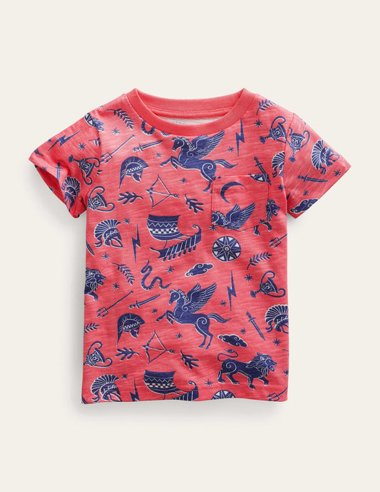 All-over Printed T-Shirt-French Pink