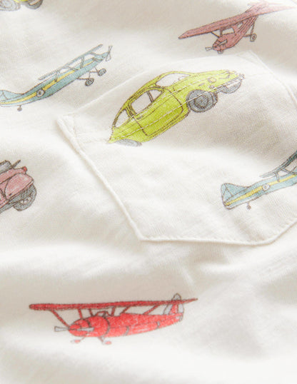 All-over Printed T-Shirt-Multi Cars