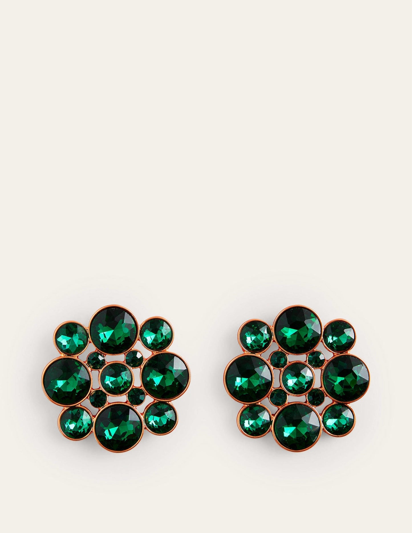 Andrea Jewel-Cluster Earrings-Green