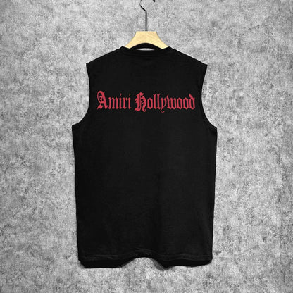 Amiri tank top sanskrit printing