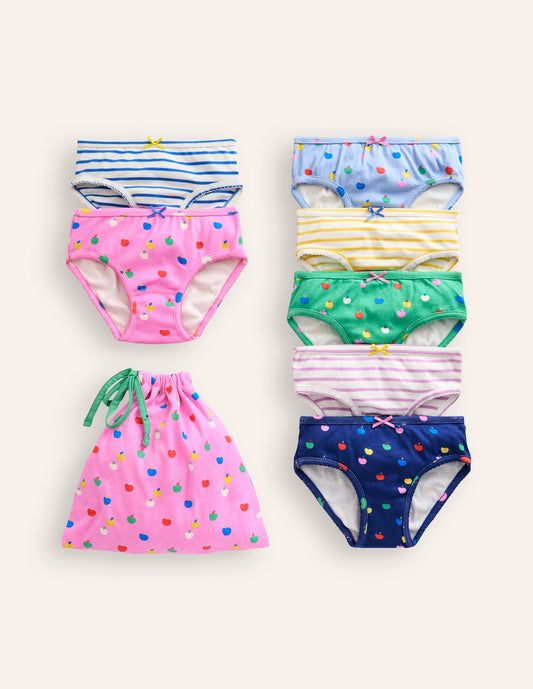 7 Pack Underwear-Multi Apples