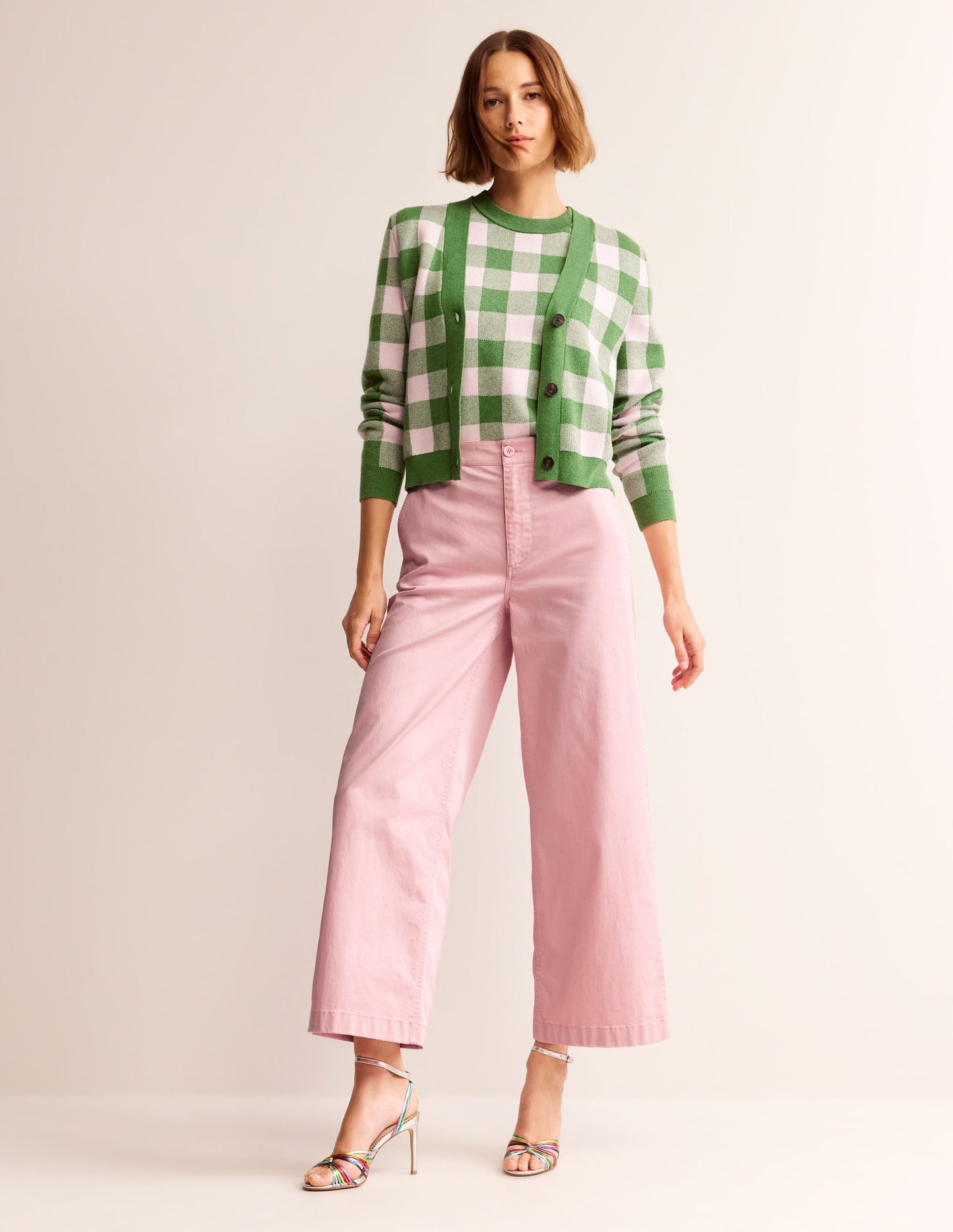Barnsbury Crop Chino Pants-Blush