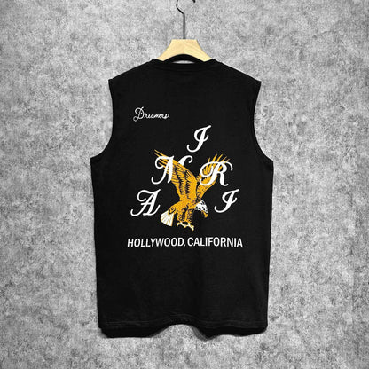 Amiri tank top hollywood eagle printing