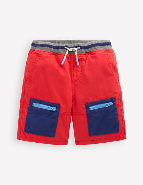 Adventure Shorts-Poppy Red
