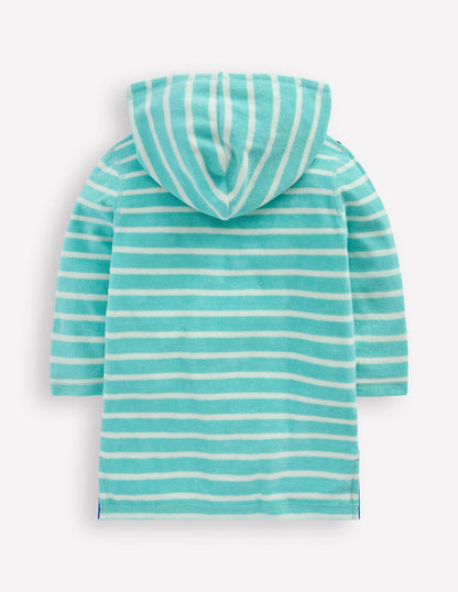 Appliqué Towelling Throw-on-Caribbean Blue Stingray