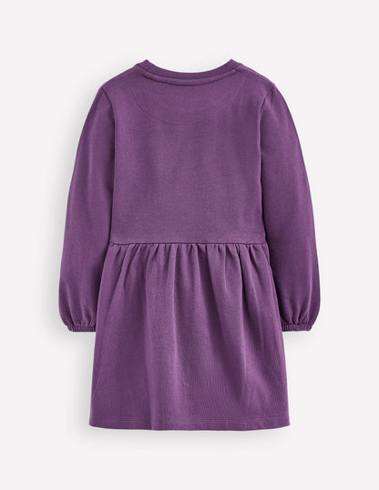 Applique Sweatshirt Dress-Halloween Ghosts