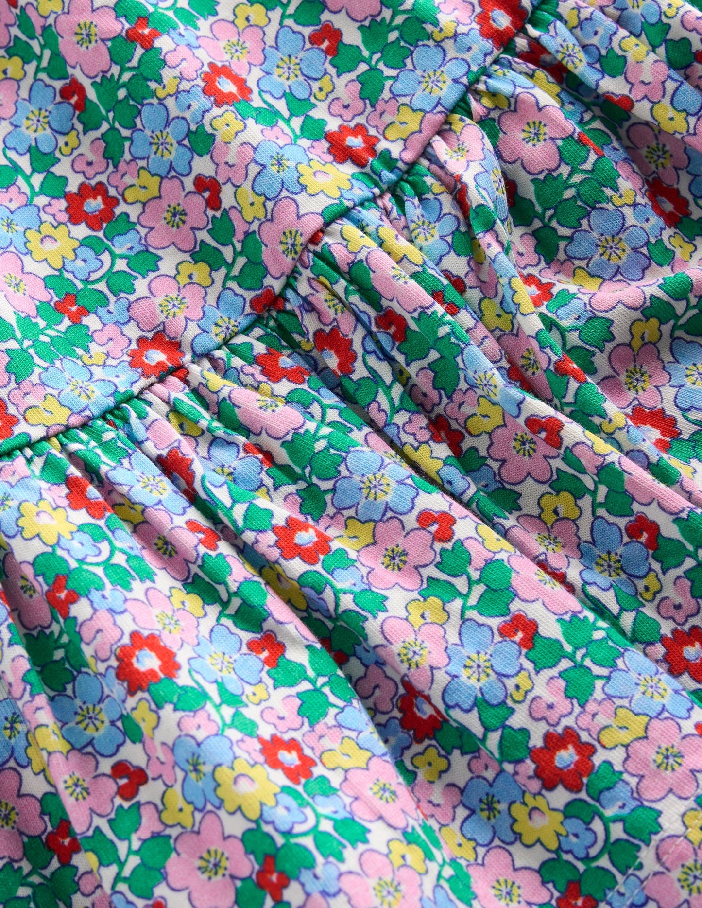 Aurora Shirred Twirly Dress-Multi Flowerbed