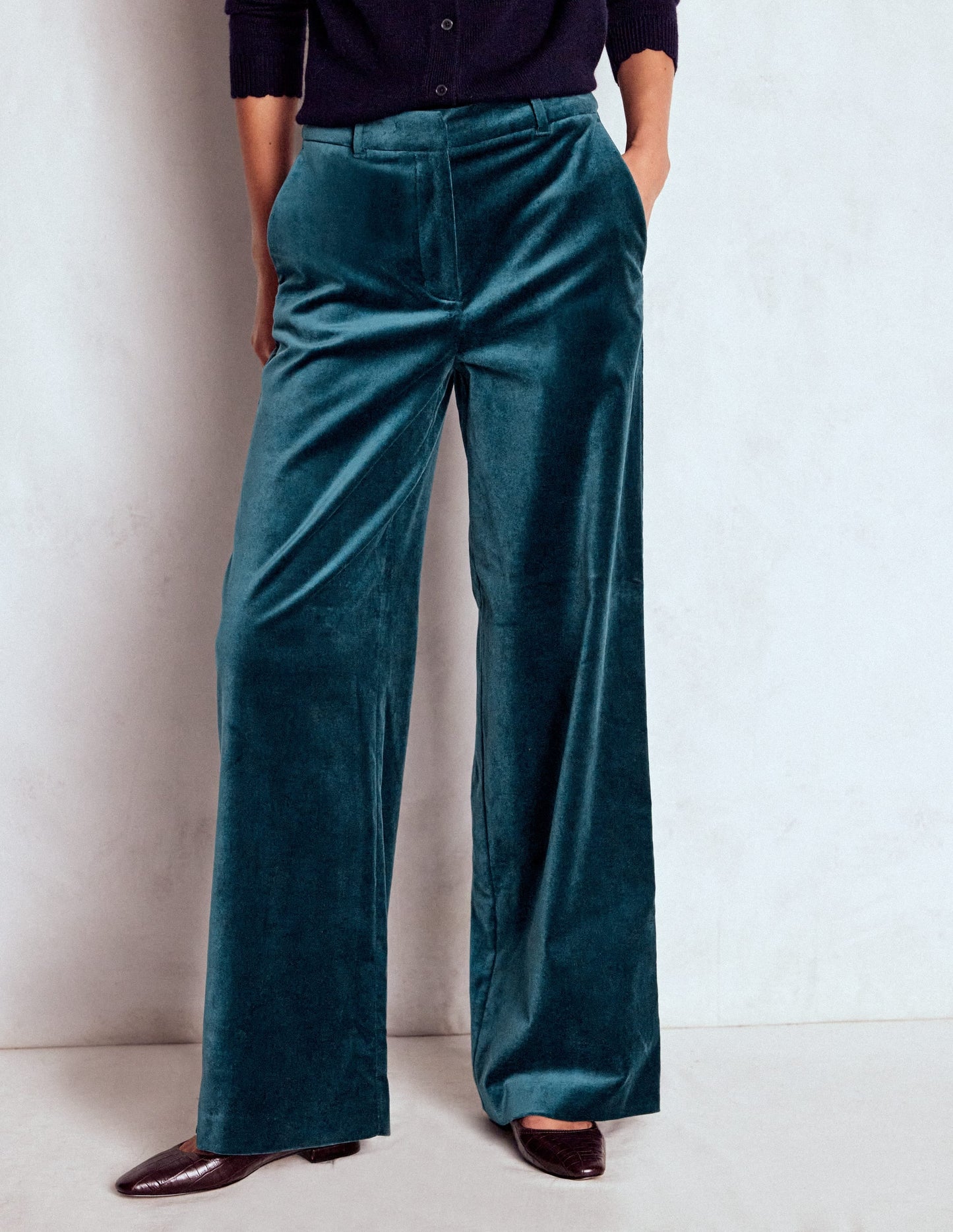 Belgravia Tailored Pants-Midnight Teal