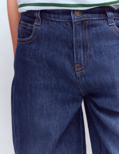 Barrel Jeans-Mid Wash
