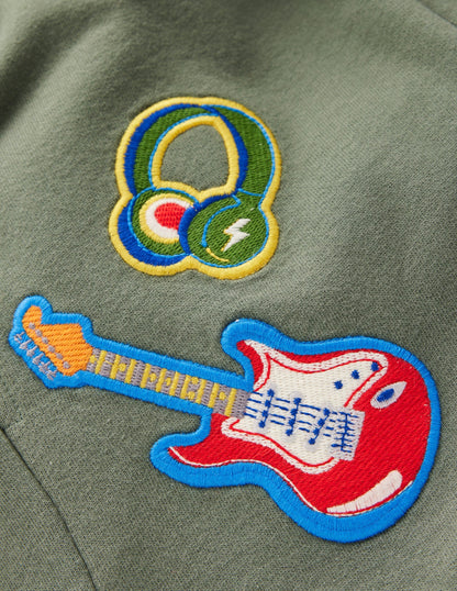 Badge Sweatpants-Green Activity