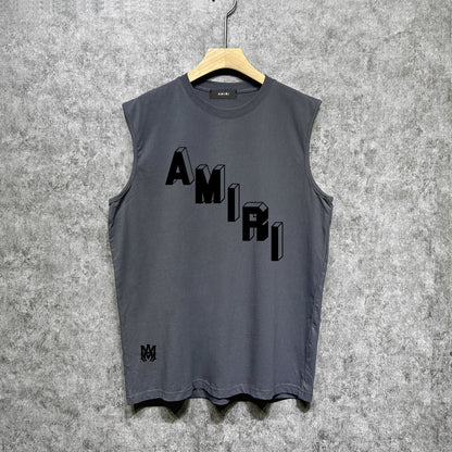 Amiri tank top stereoletter digital printing