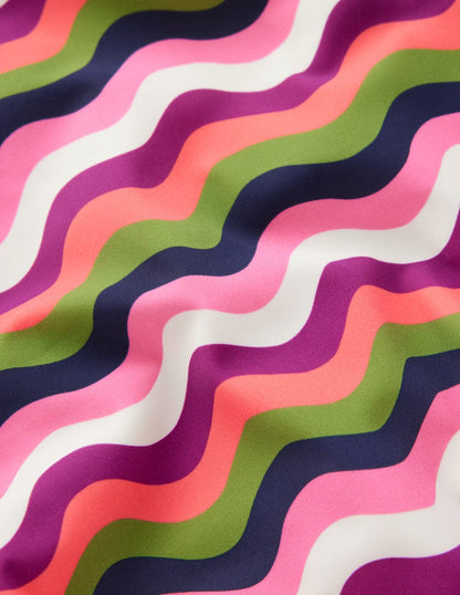 Arles Swimsuit-Multi, Wavy Stripe