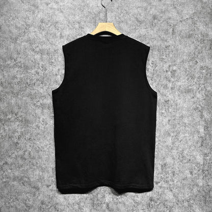 Amiri tank top white stripes simple letterprinting