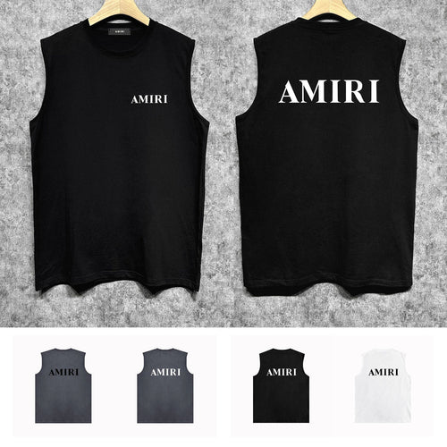 Amiri tank top new thick letterprinting