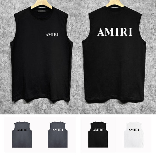 Amiri tank top new thick letterprinting