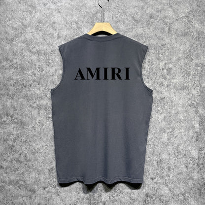 Amiri tank top new thick letterprinting
