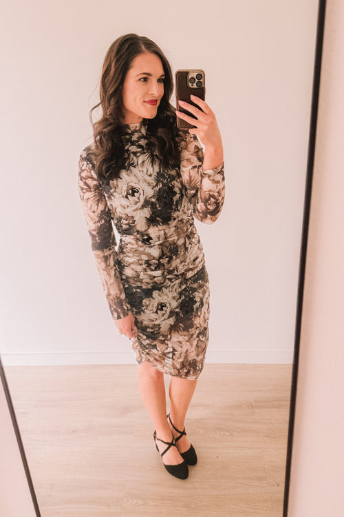 (SALE) Just For A Moment Floral Dress