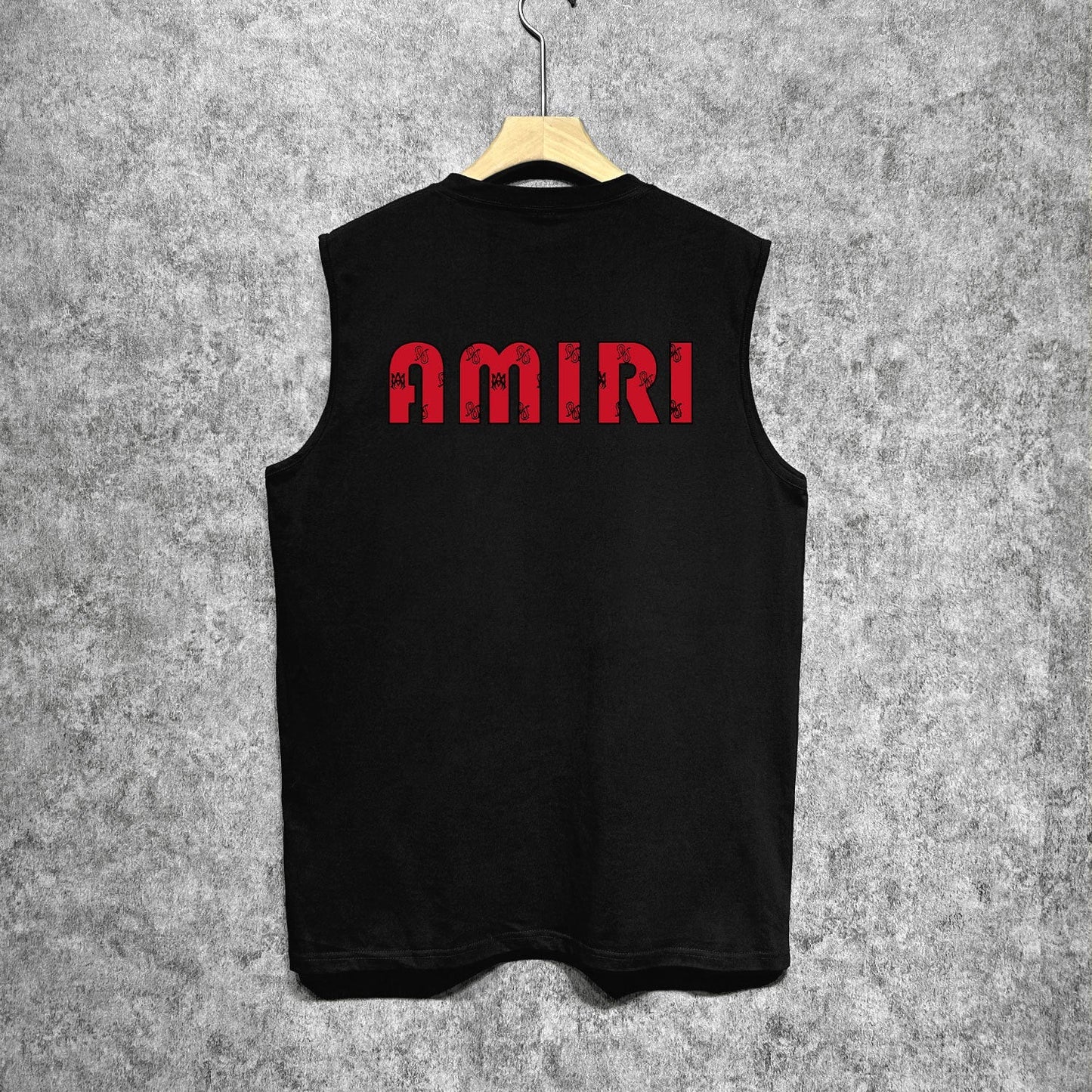 Amiri tank top cashew flower large simple logo printing