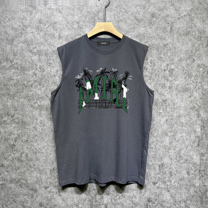 Amiri tank top coconut beach print
