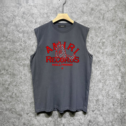 Amiri tank top big bad wolf letterprinting