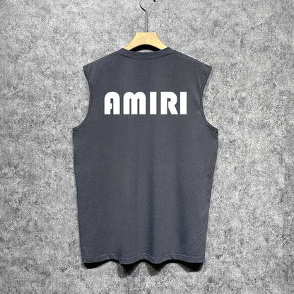 Amiri tank top cashew flower large simple logo printing