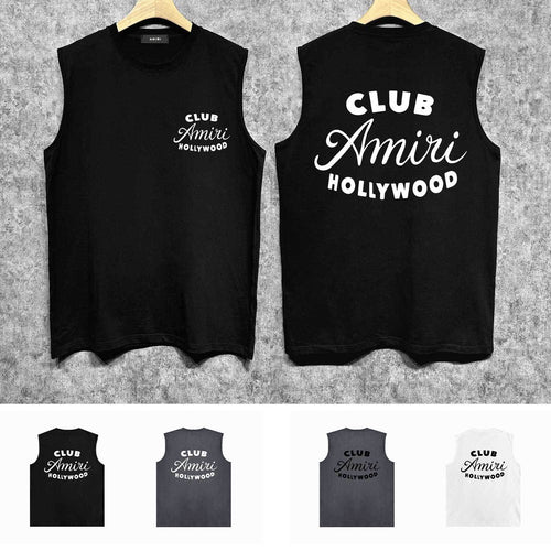 Amiri tank top hollywood club printing