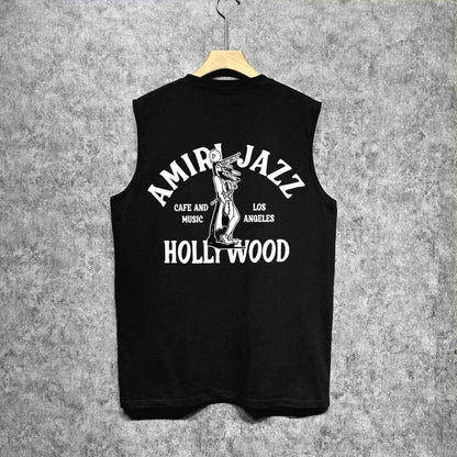 Amiri tank top wolf print
