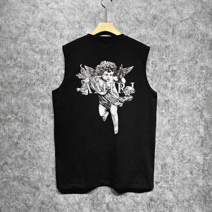 Amiri tank top angel sketch printing